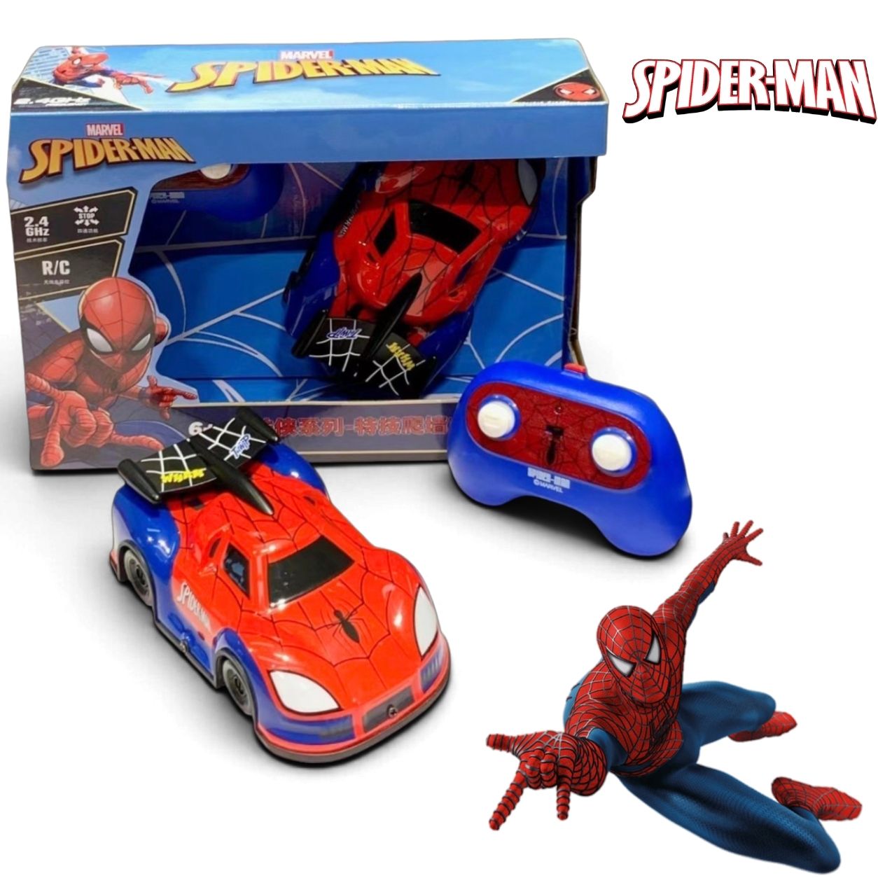 正版 Marvel Spider-Man 蜘蛛俠遙控爬牆車 牆壁天花行駛兒童遙控車