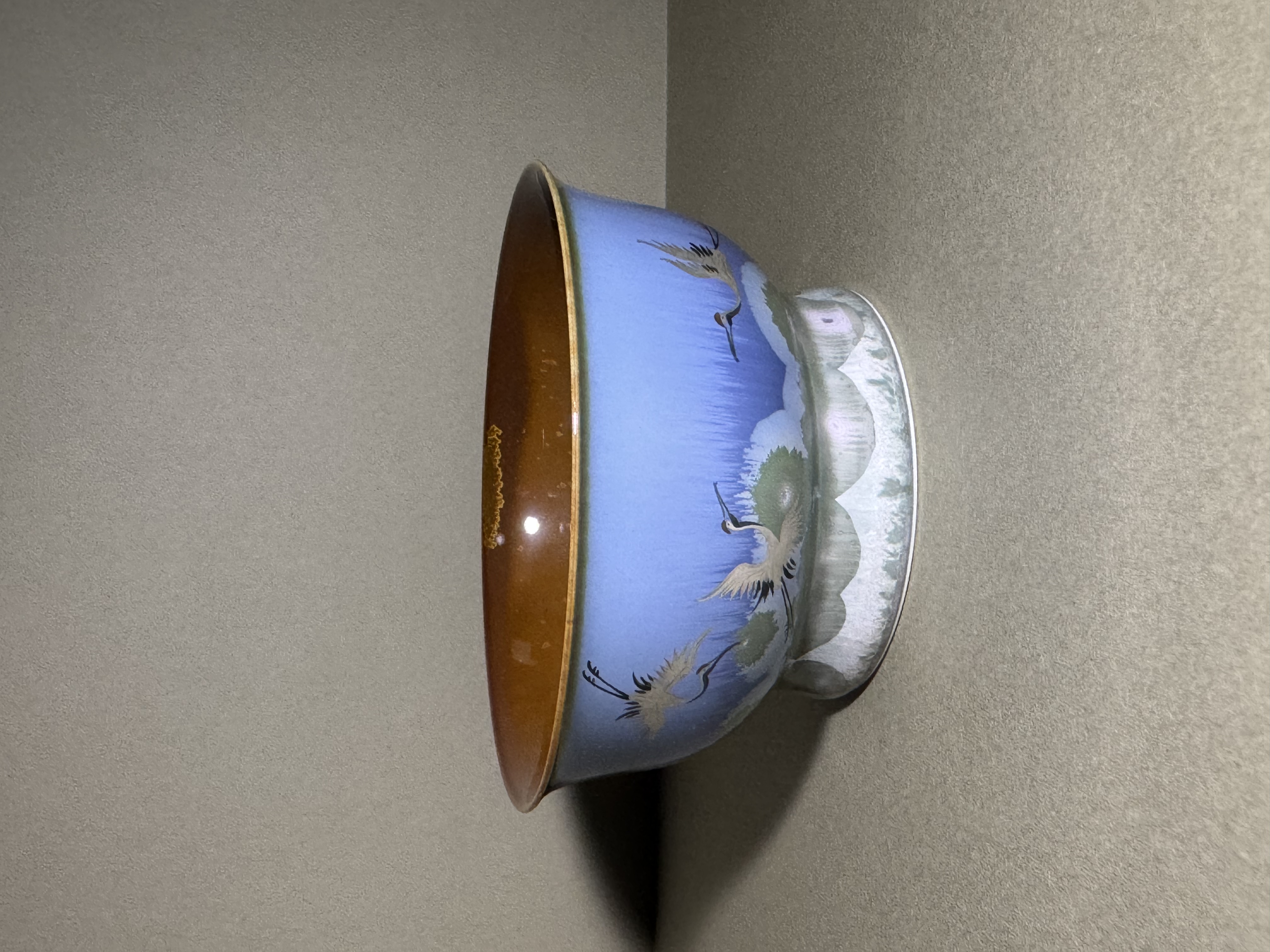 景德鎮陶瓷｜木首釉品茗杯（高腳寬口型）