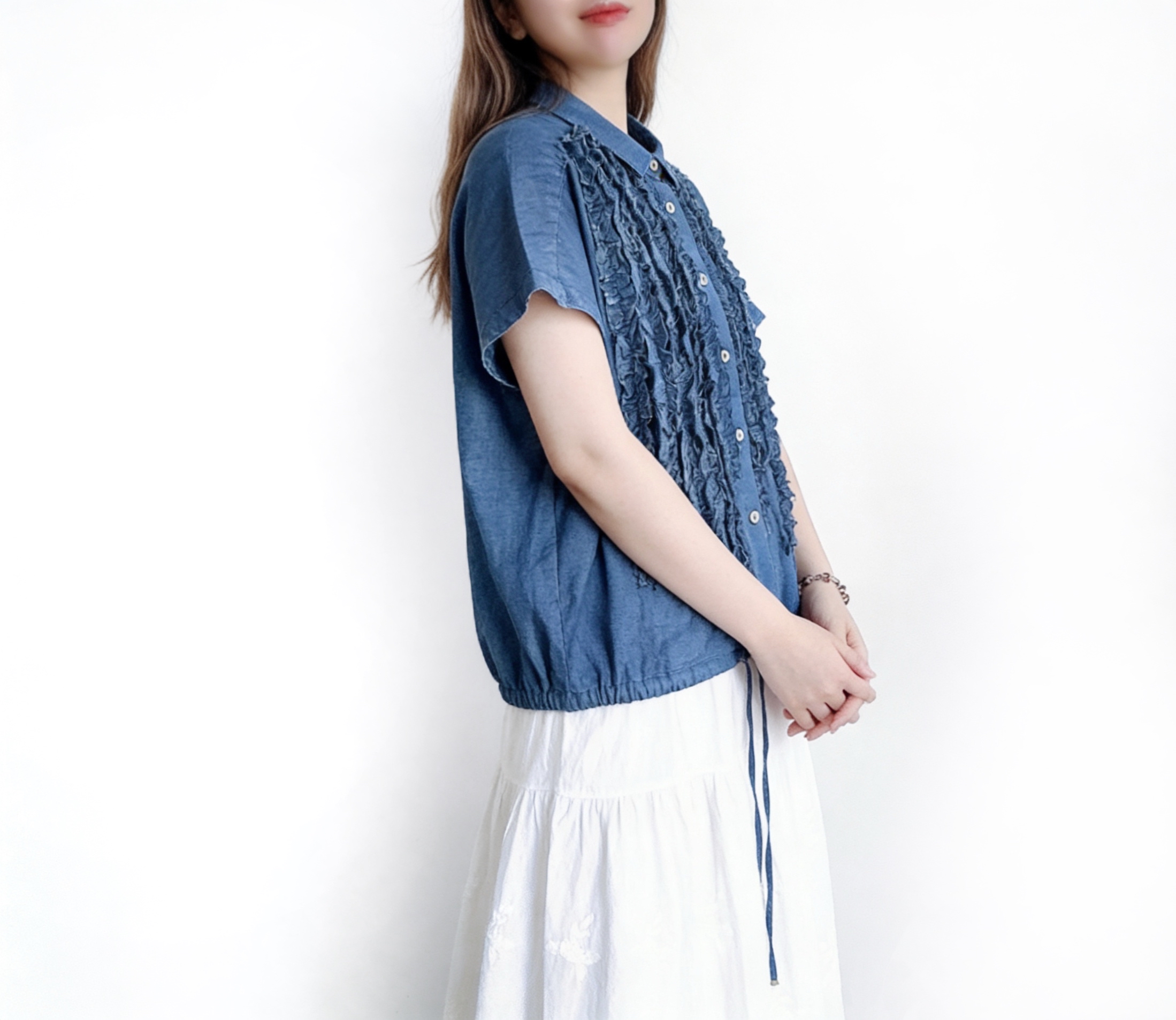 🌼春夏優惠🍀 日系Ruffle束繩Top