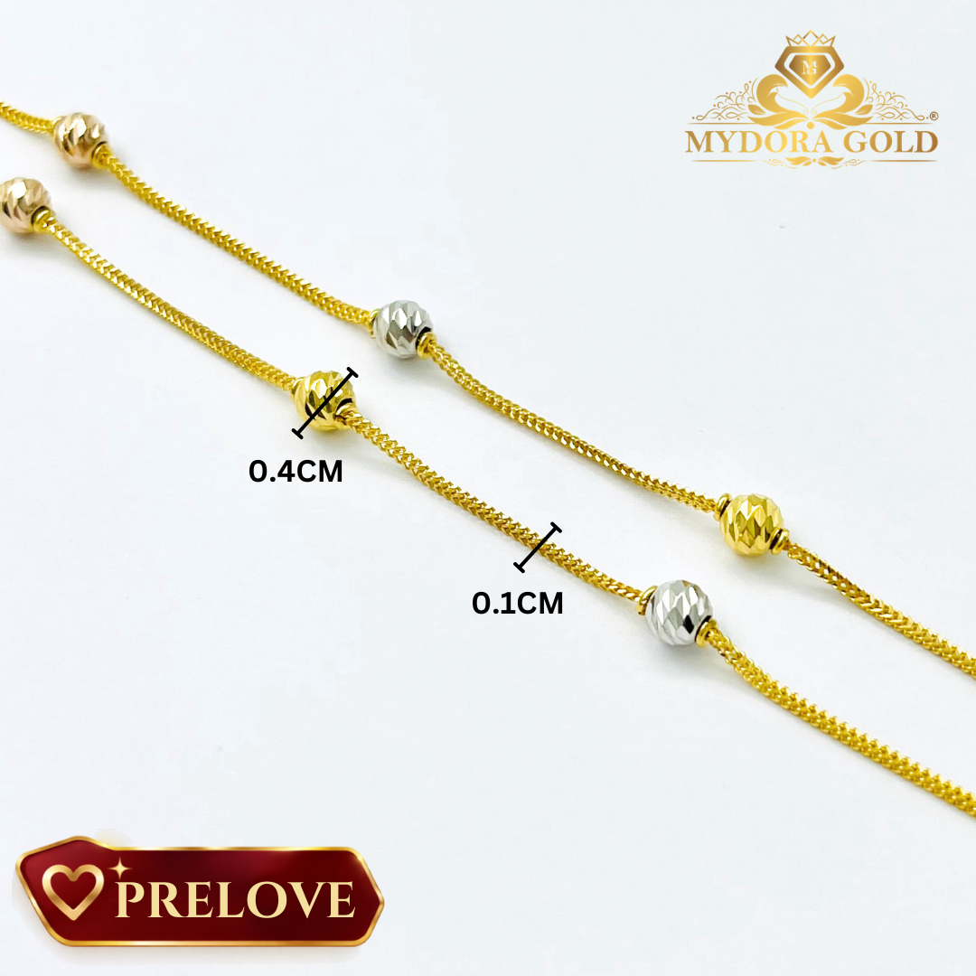 PRE-LOVE: Rantai Leher Mesin Boba l EMAS 916/22K