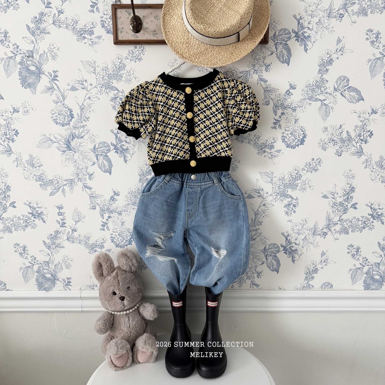 Lika Flower Puff Cardigan