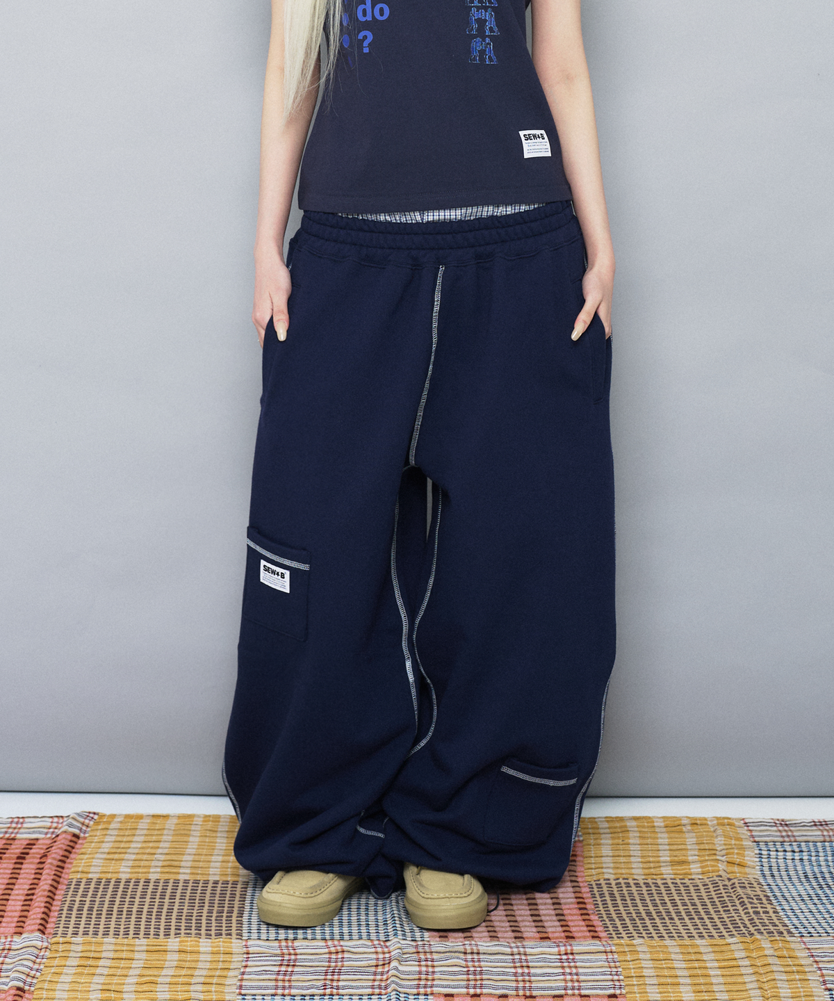 🇰🇷訂購｜SEW-B 26SS｜Stitch Long Pants 3色 