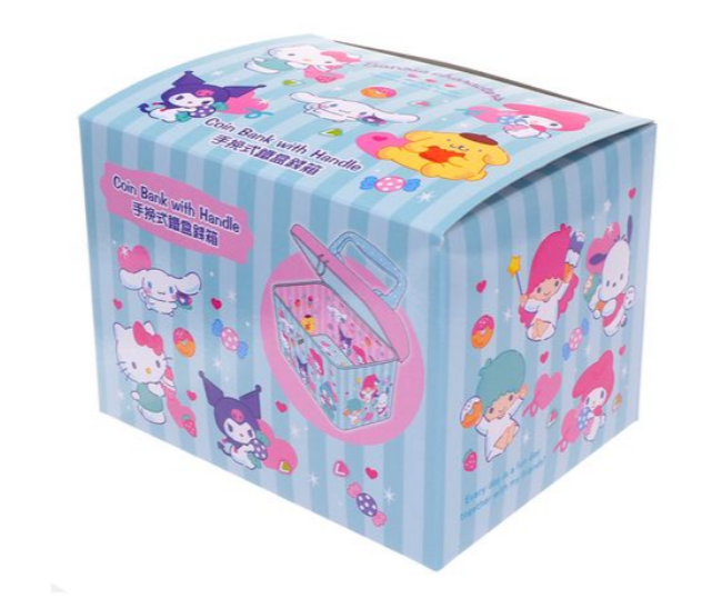 SANRIO MIX 手挽式鐵盒錢箱