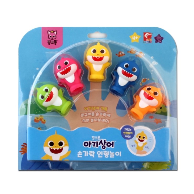   【預訂】韓國直送 Baby Shark Family手指玩偶