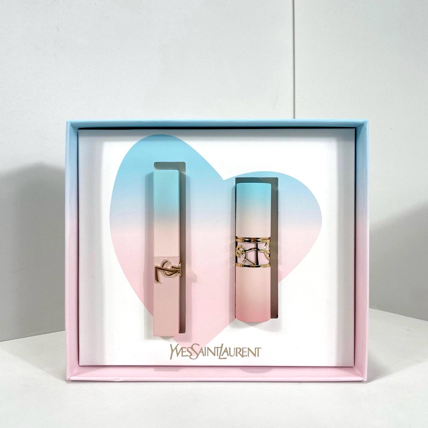 YSL聖羅蘭漸變玫瑰唇膏兩件套