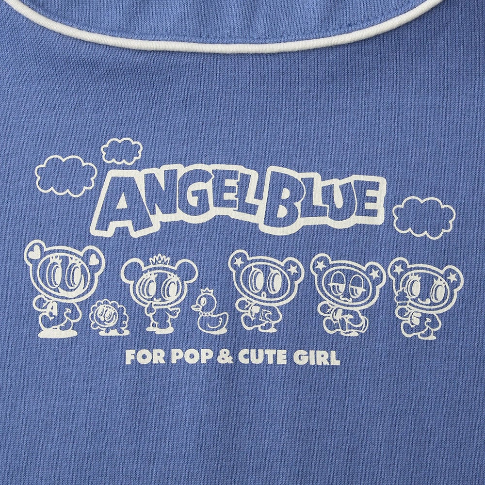 🆕【⭐訂購⭐】  日本直送🌀#AngelBlue 棒球風短袖Tee🌀[PLDA-0012] [260501]