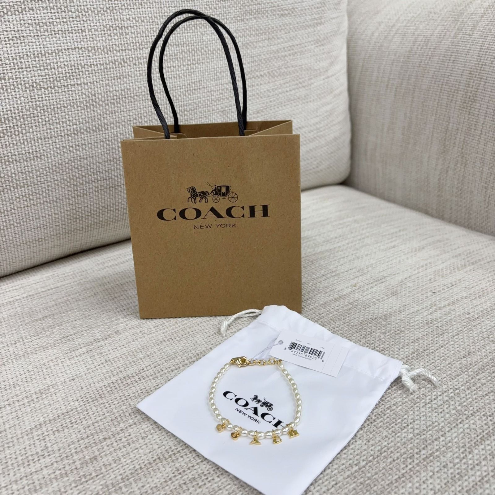 Coach珍珠手鏈
