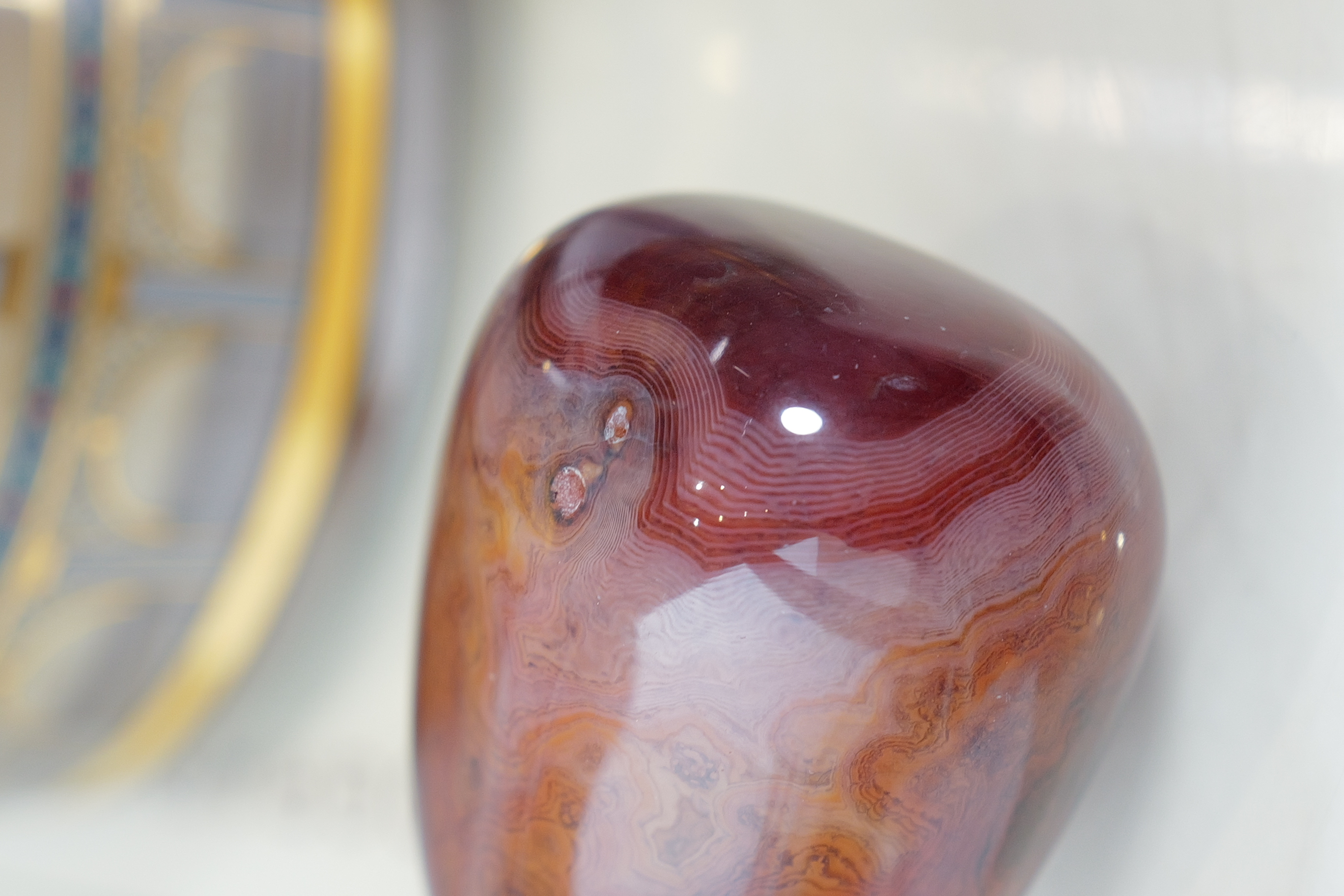  ༒4.2cm纏絲瑪瑙擺件 ༒ AG.08H5G6T-RAA*7M