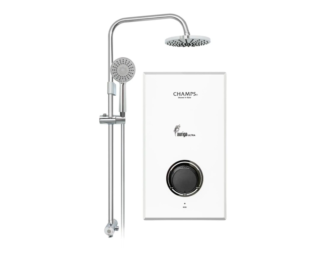 CHAMP Auriga Ultra Instant Water Heater With Rain Shower Set