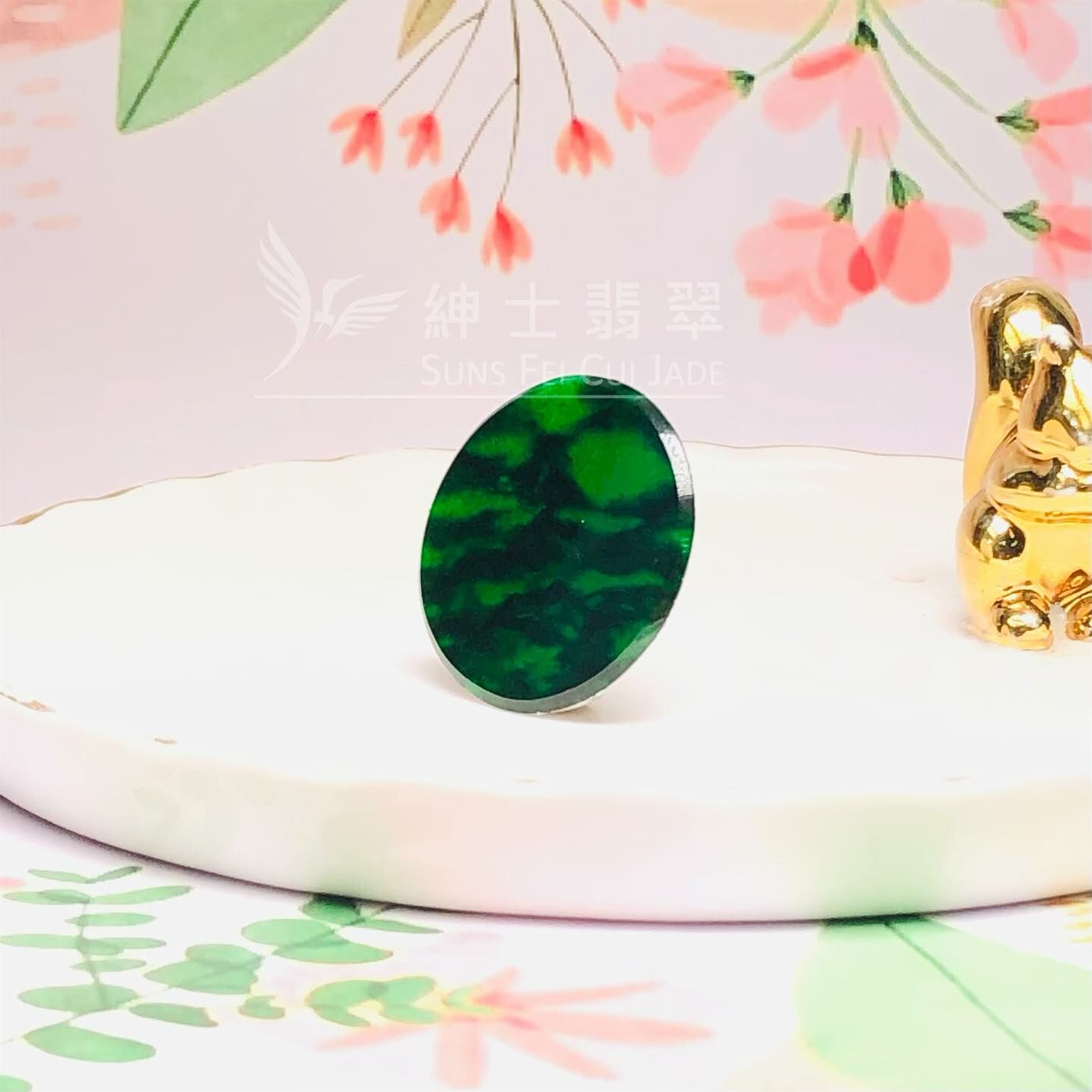 豹紋花青圓牌 - 3