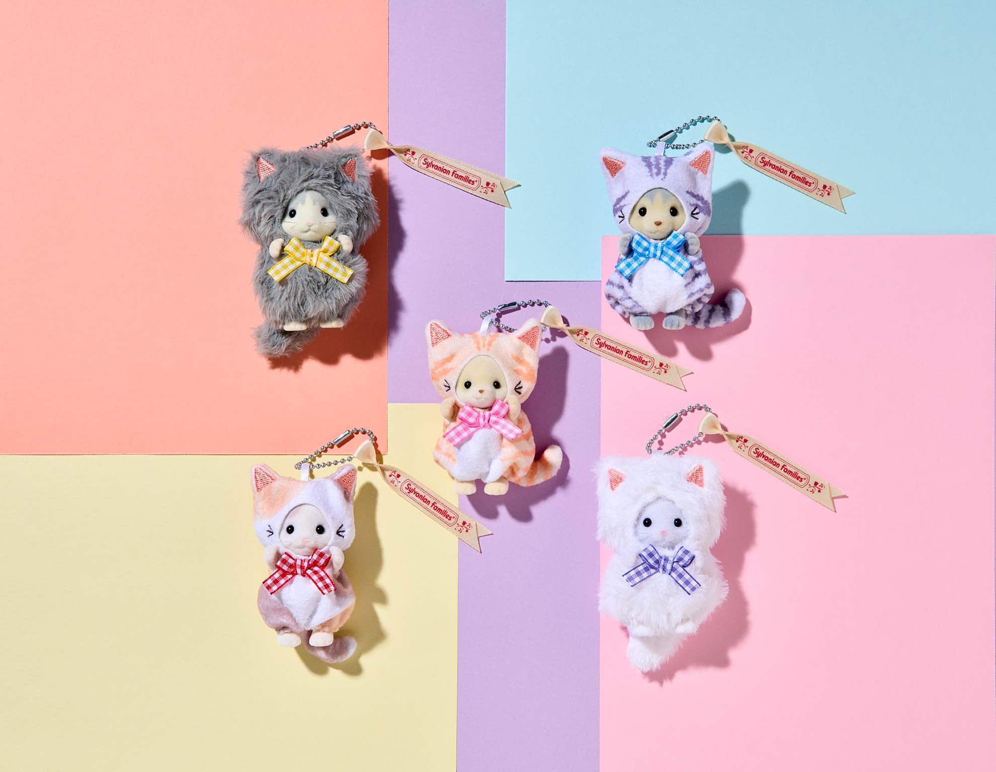 森林家族貓咪匙扣系列（全套5款）