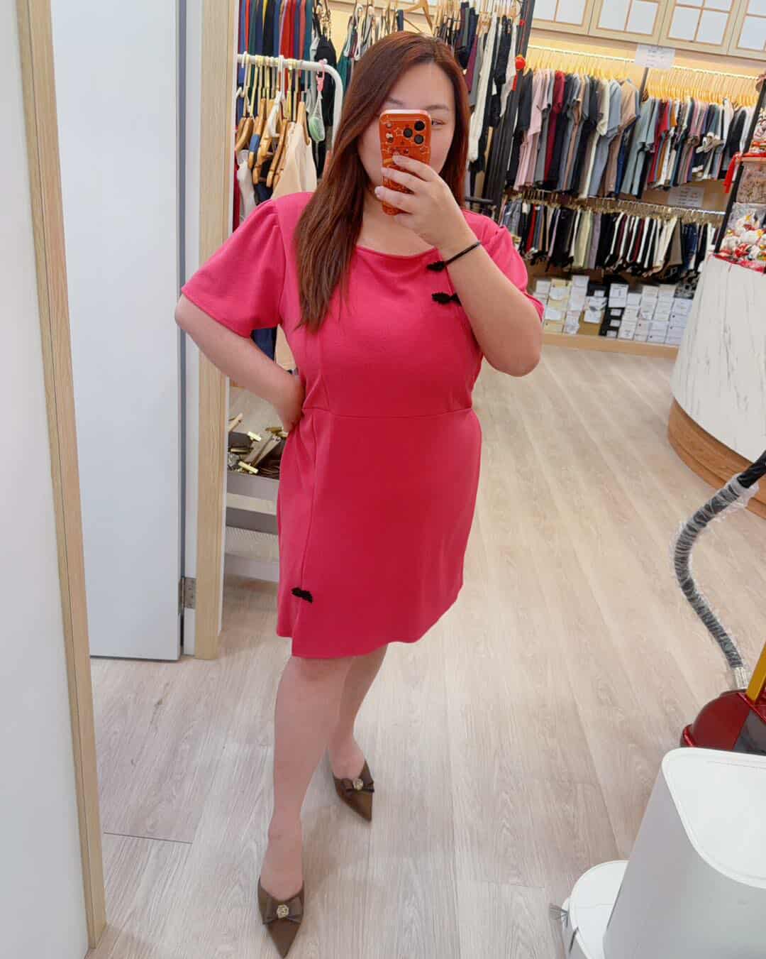 TT634 新款盘扣开叉旗袍连身裙