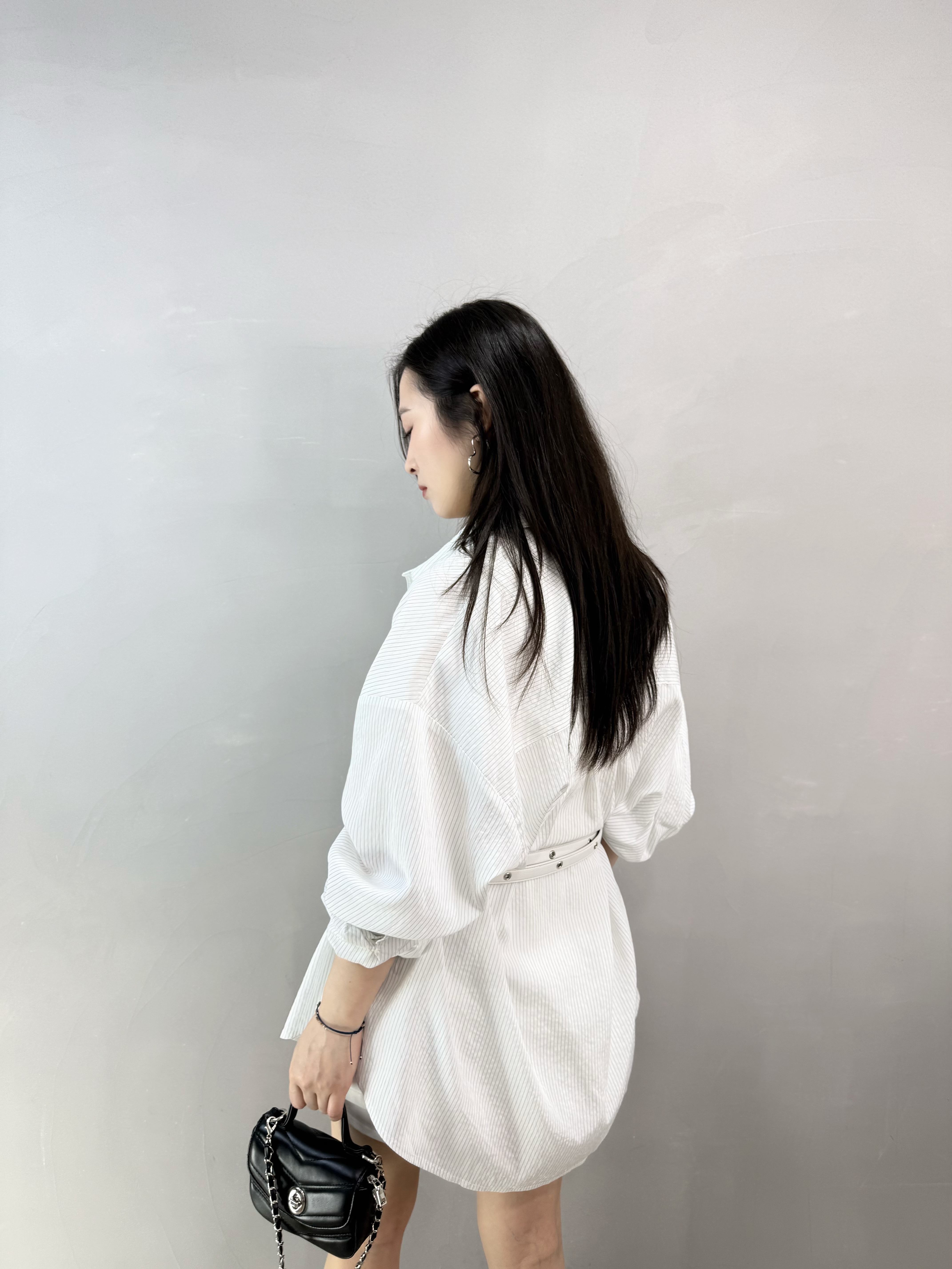 K89 不規則條子恤衫