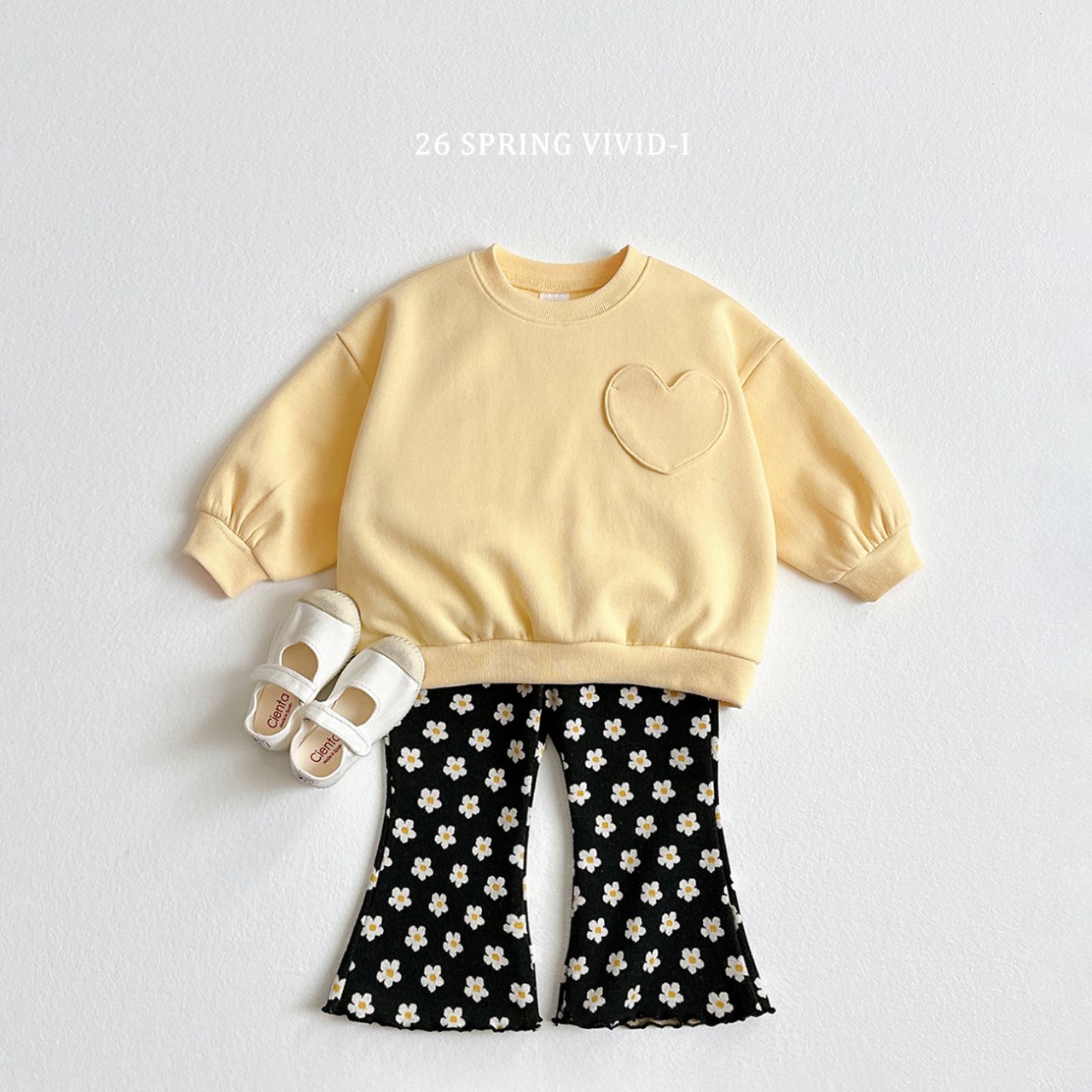 🌸預訂 韓國直送🌸🇰🇷VIVIDI三色愛心寬鬆衛衣