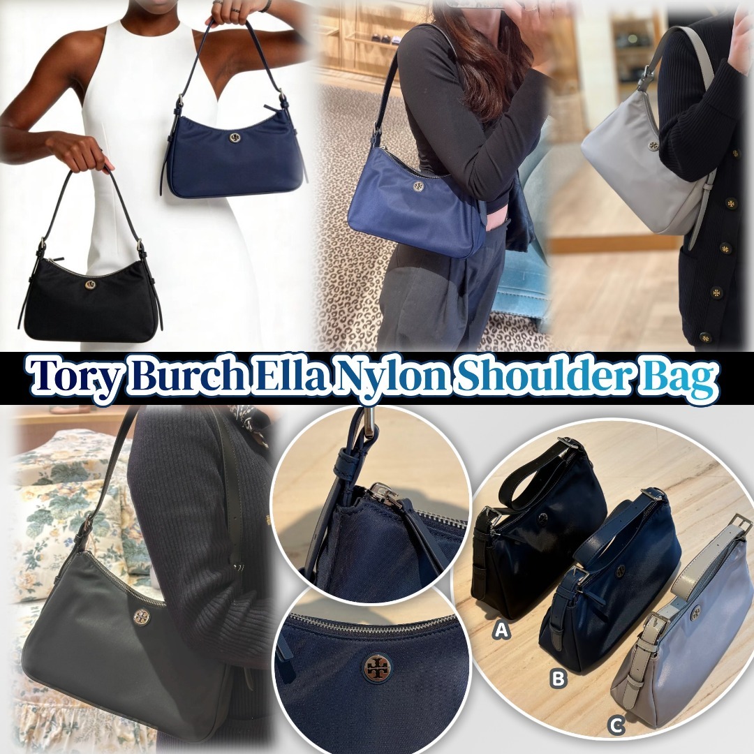 0713 Tory Burch Ella Nylon Shoulder Bag 尼龍手袋 8月中