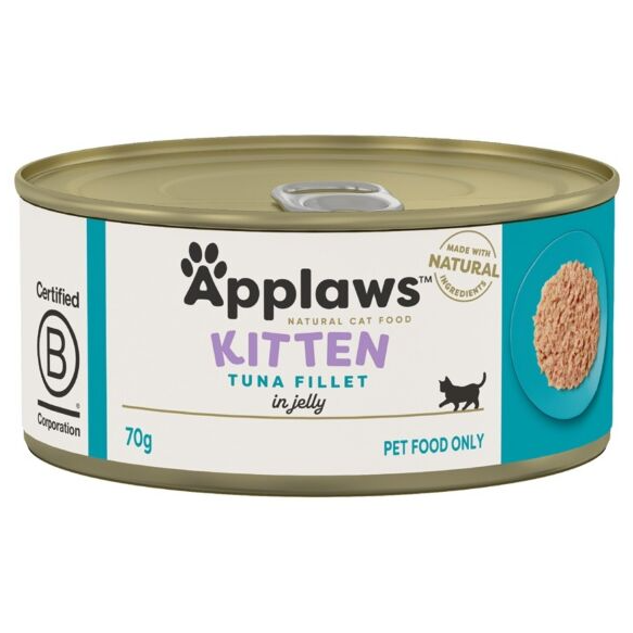 Applaws KITTEN in Jelly 啫喱吞拿魚 全天然幼貓罐頭 70gx24