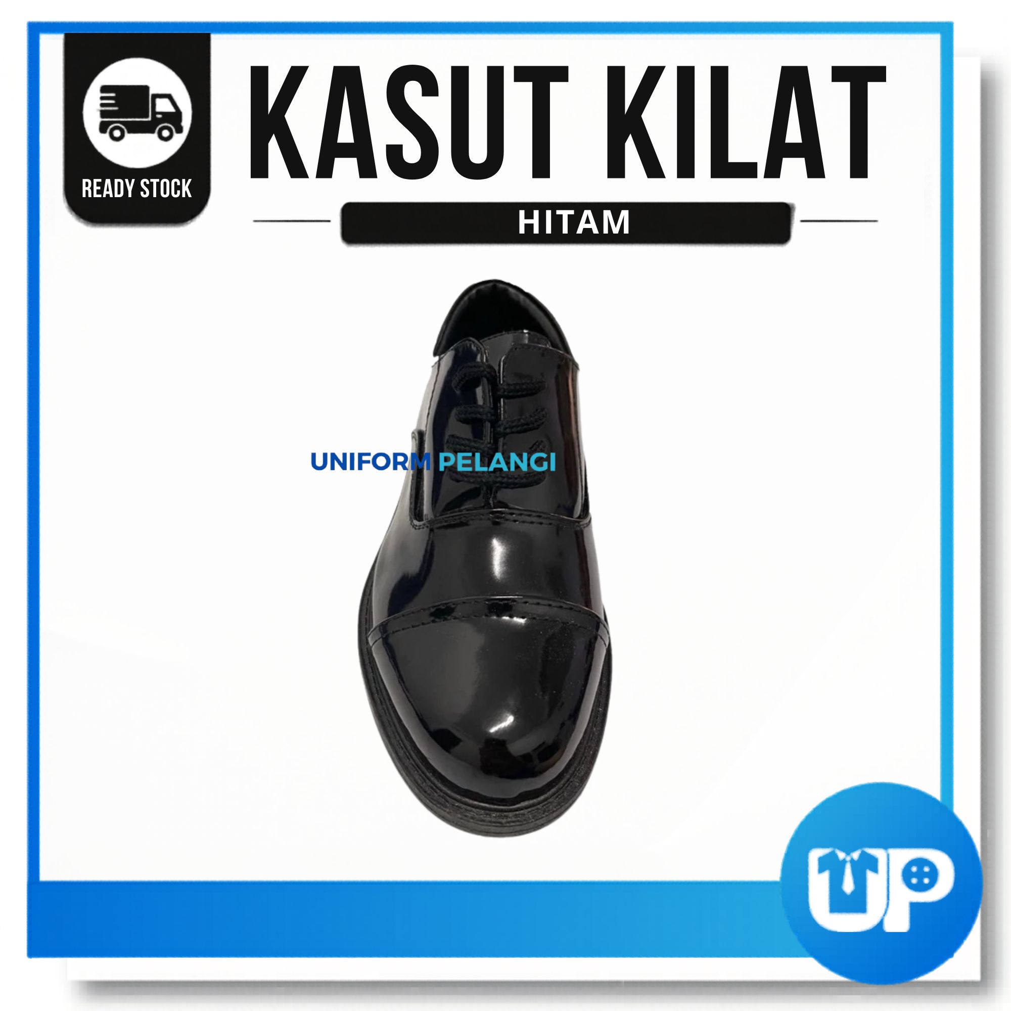 SPAKO Kasut Kilat Kawad Kokurikulum / Formal Hitam Lelaki Black Shoe