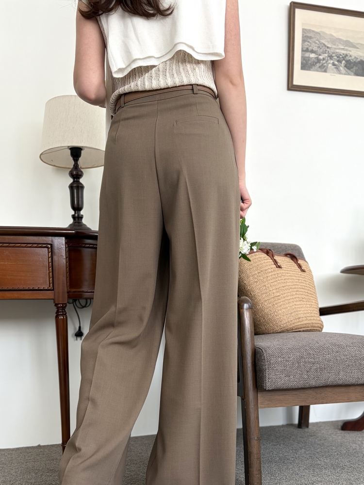 [輕薄!] Summer Timeless Rayon Pants (Brown)