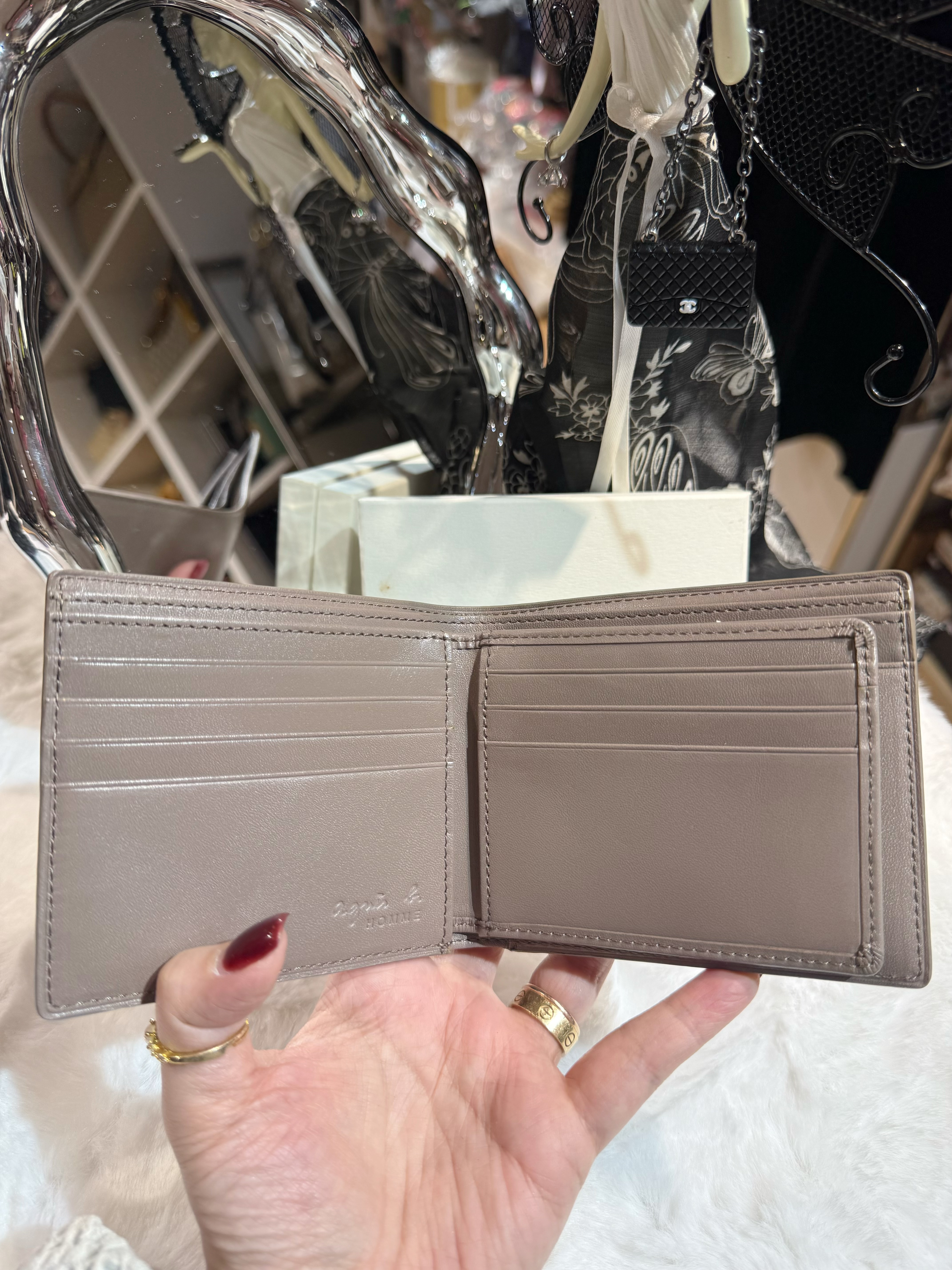 Agnes b wallet 1205/taupe