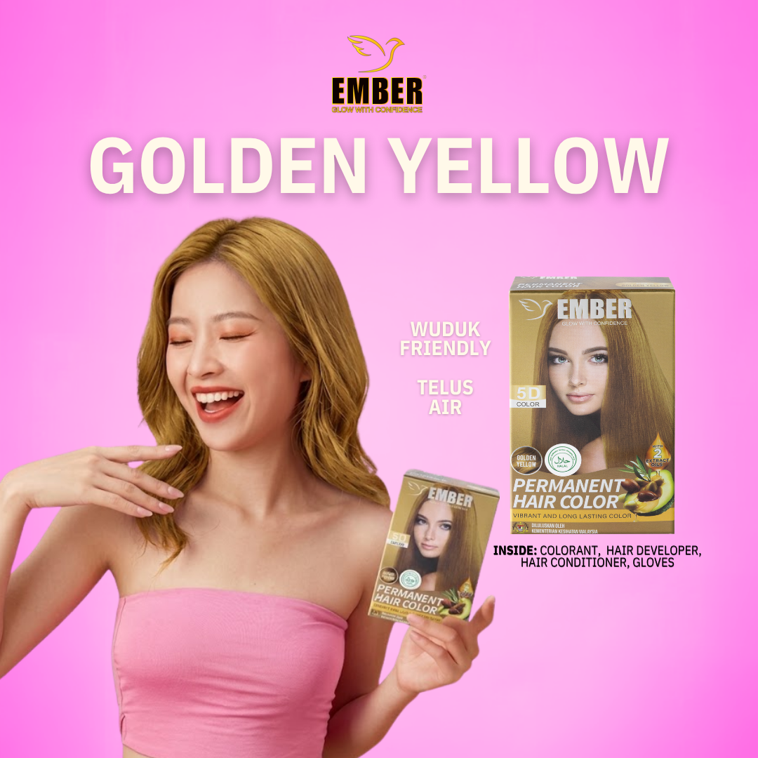 EMBER Permanent Hair Color 30ML / EM-3 / GOLDEN YELLOW