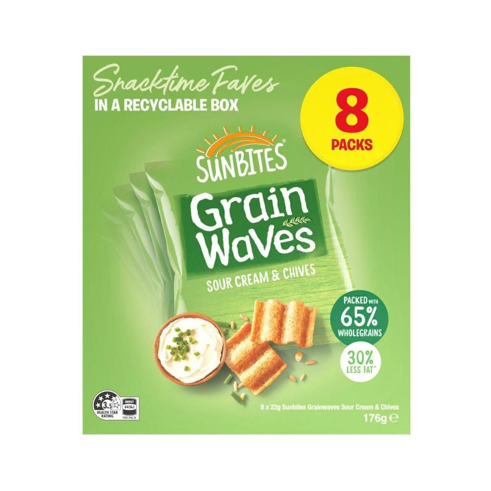Sunbites Grainwaves Sour Cream & Chives 酸奶油和香蔥