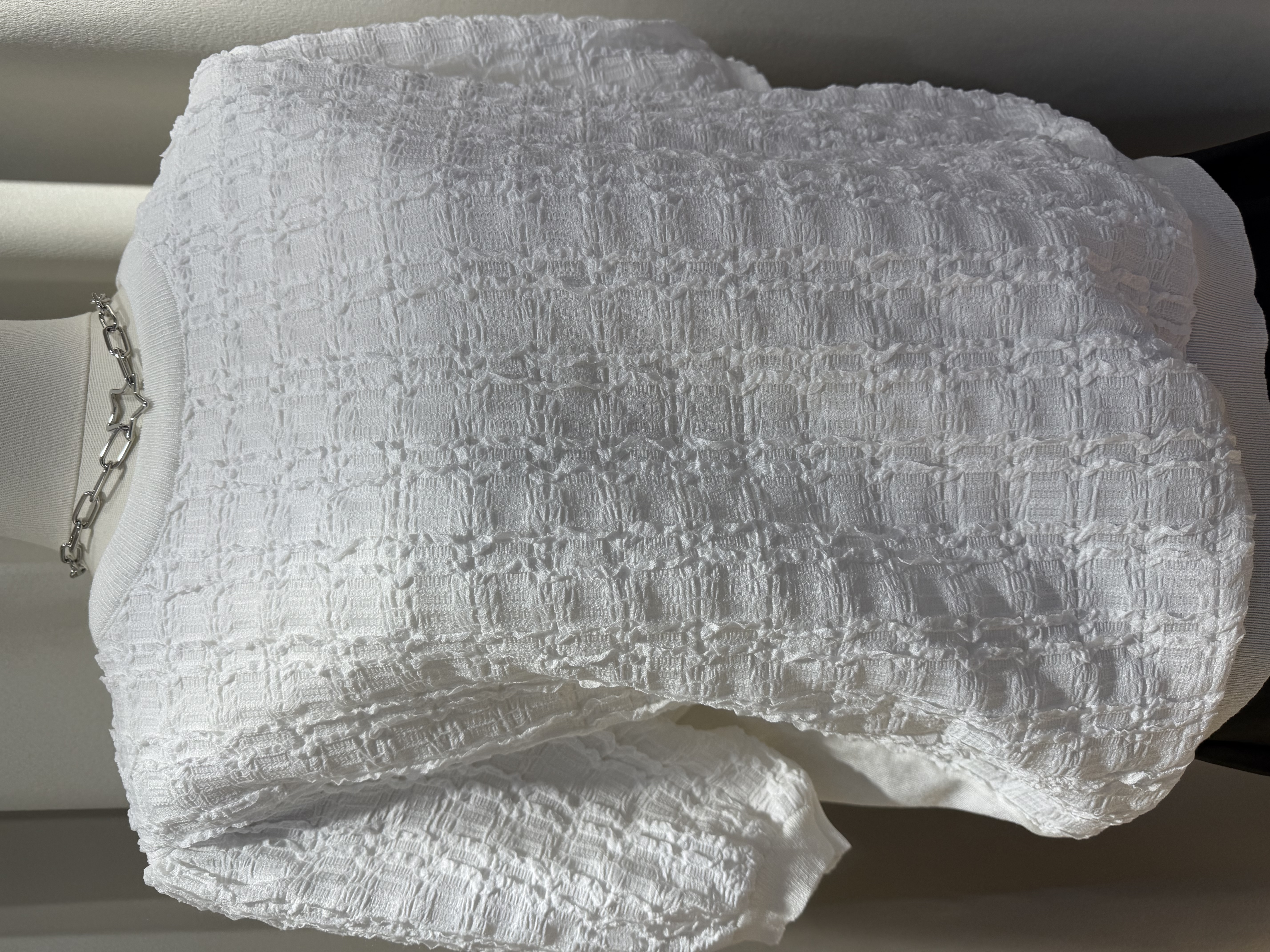 質感方格紋短袖上衣