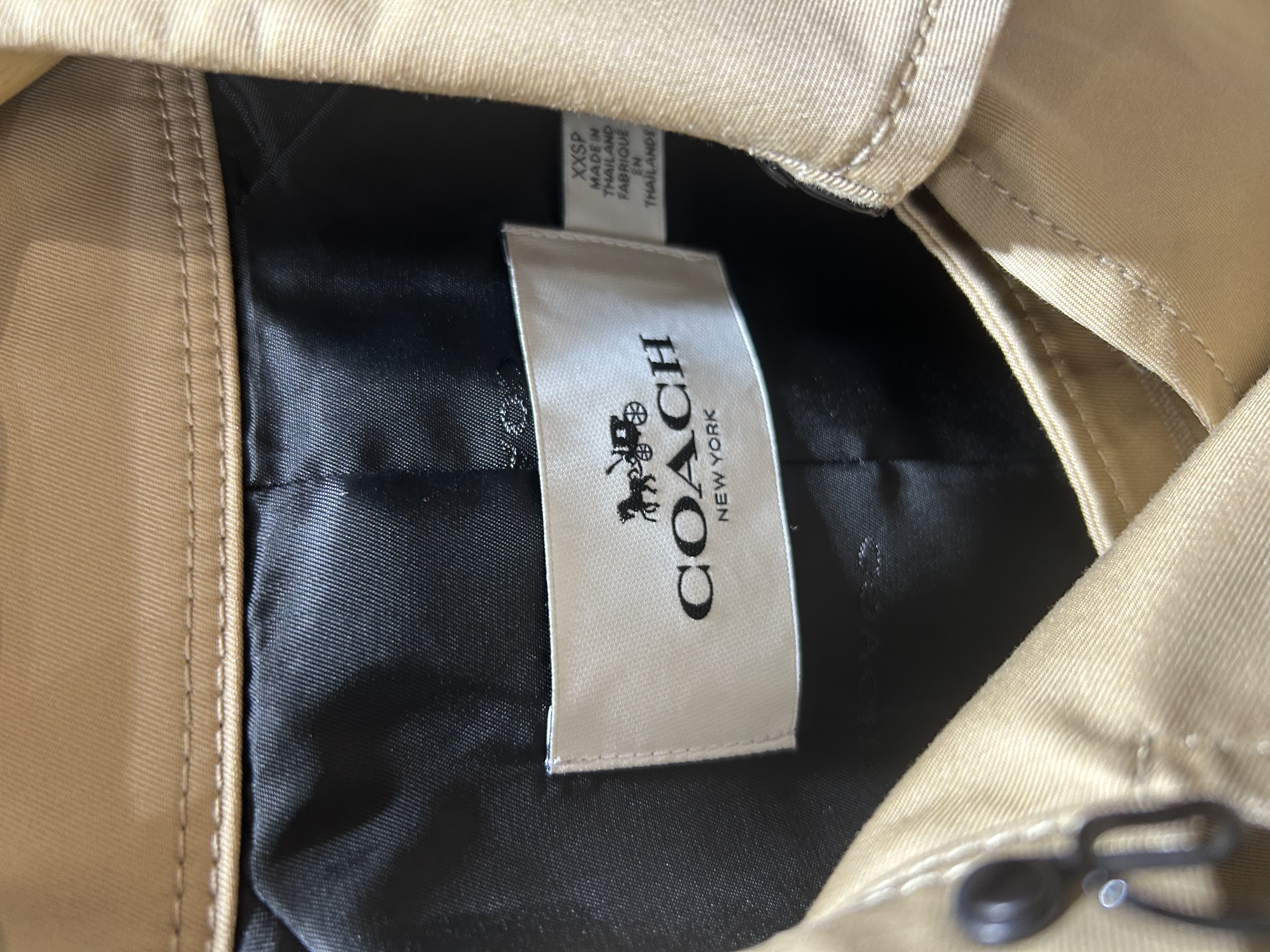 COACH 外套outer XXS Outer 米色68% 棉, 32% XXS碼外套 98%new 