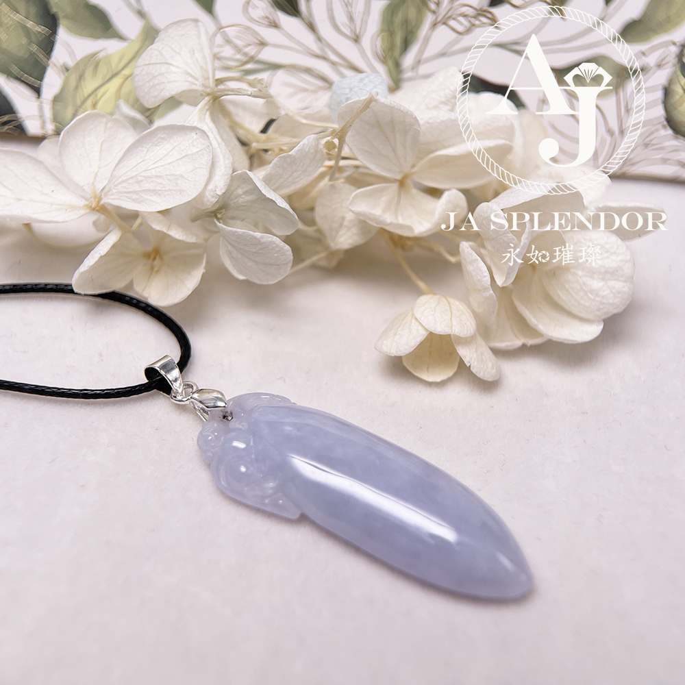 JN-771 天然翡翠A玉 紫羅蘭玉靈猴獻壽萬壽果吊墜