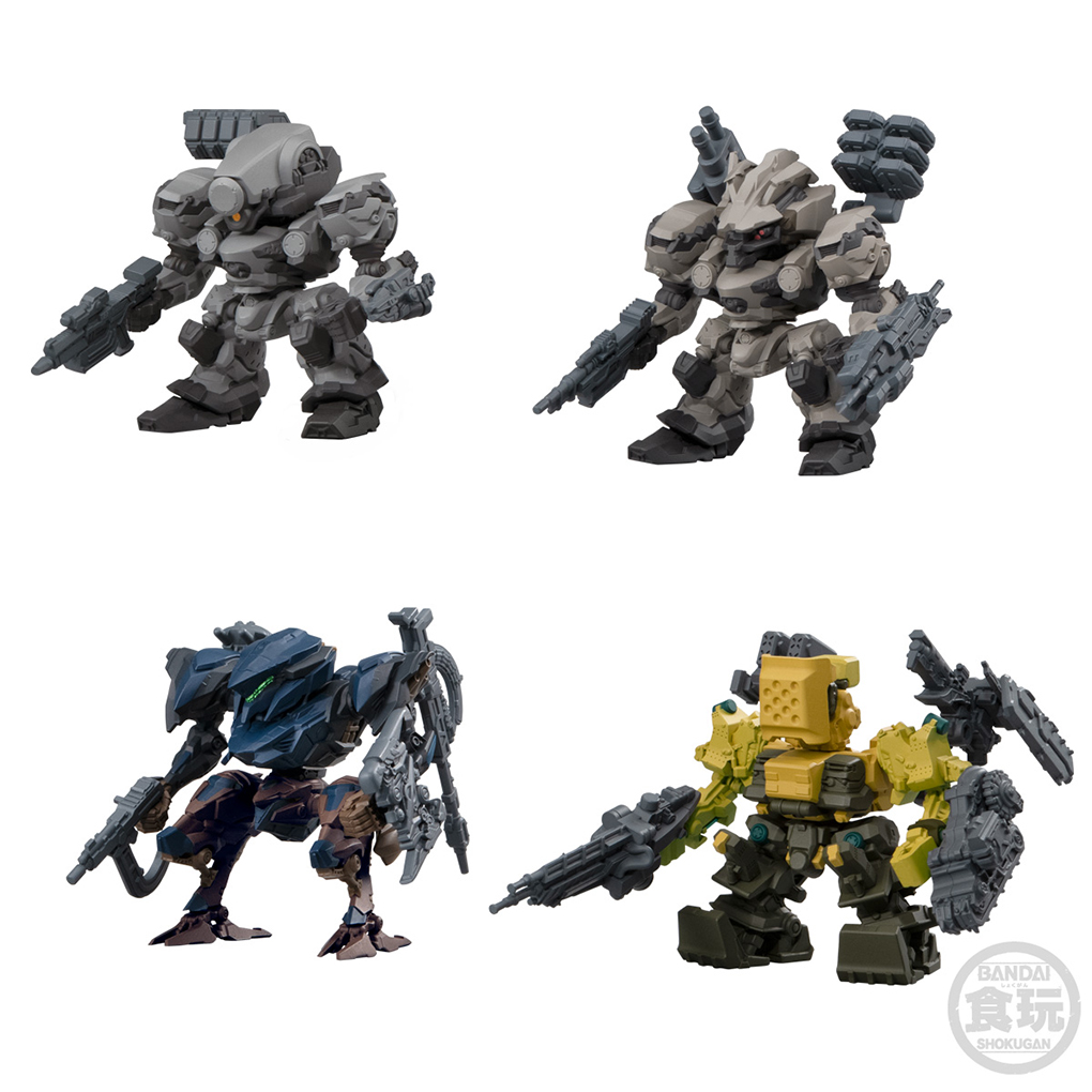 (預訂訂金 $100) (總價 $325) Bandai ARMORED CORE VI FIRES OF RUBICON Assemble Collection Vol.01 食玩 (原盒4盒) (行版) 