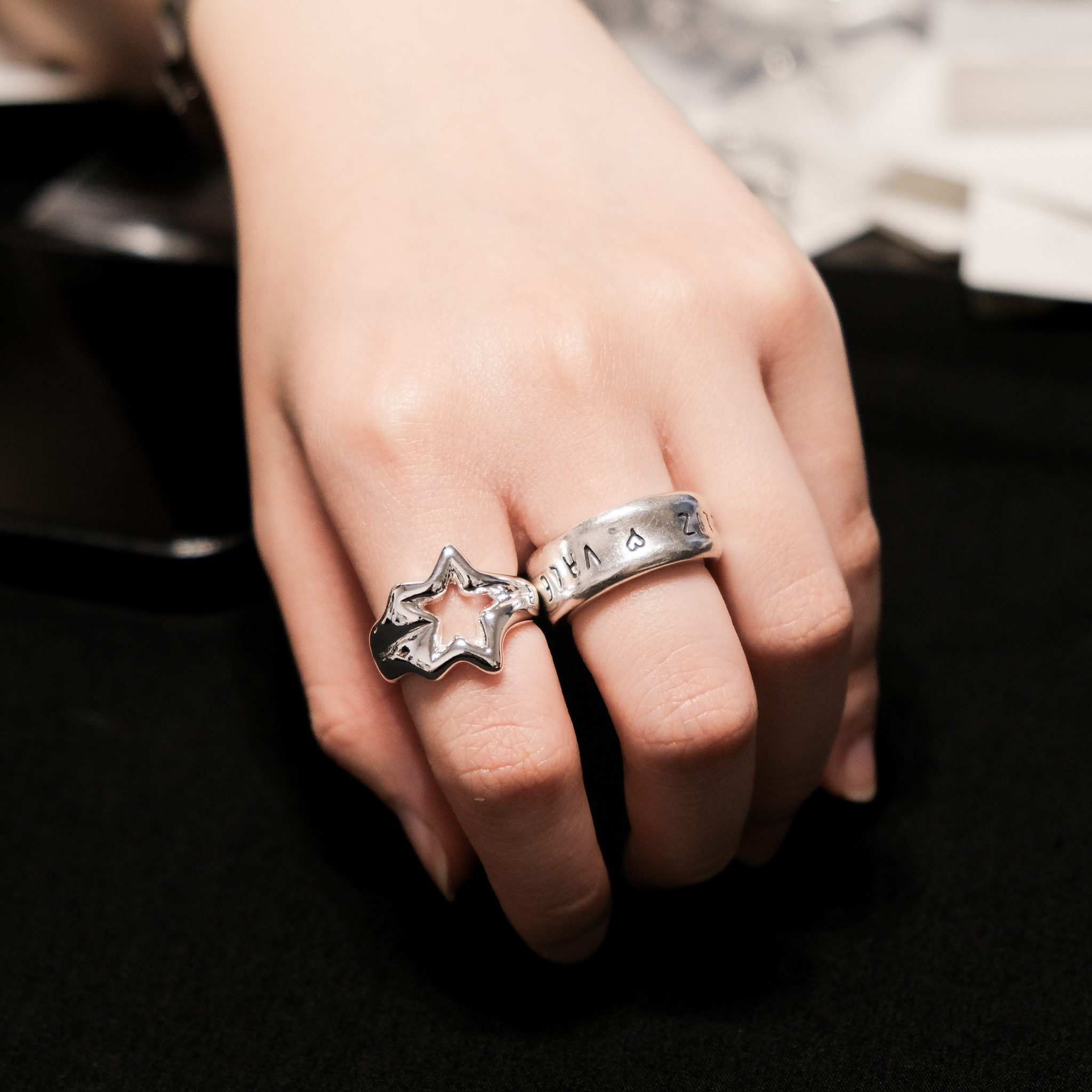大星星粗戒指