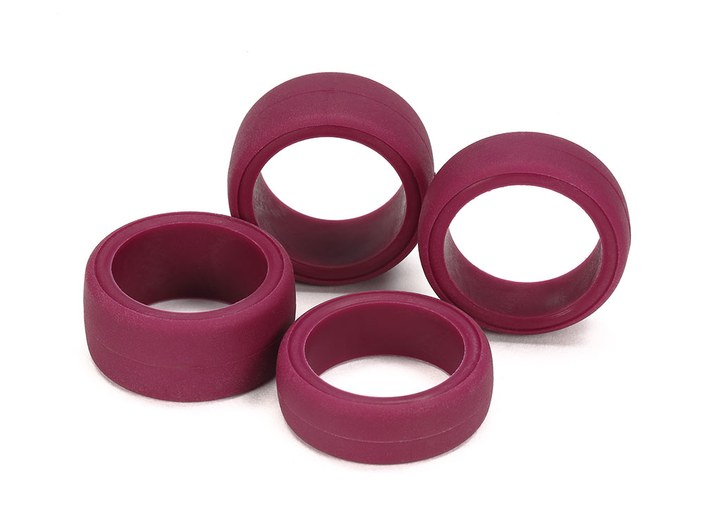 Low Friction Large Dia. Slick Tires (Maroon, 4pcs.)