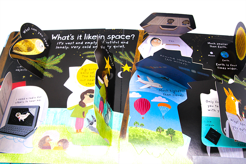 Usborne First Questions and Answers系列翻翻書 What's it Like in Space 太空有什麼