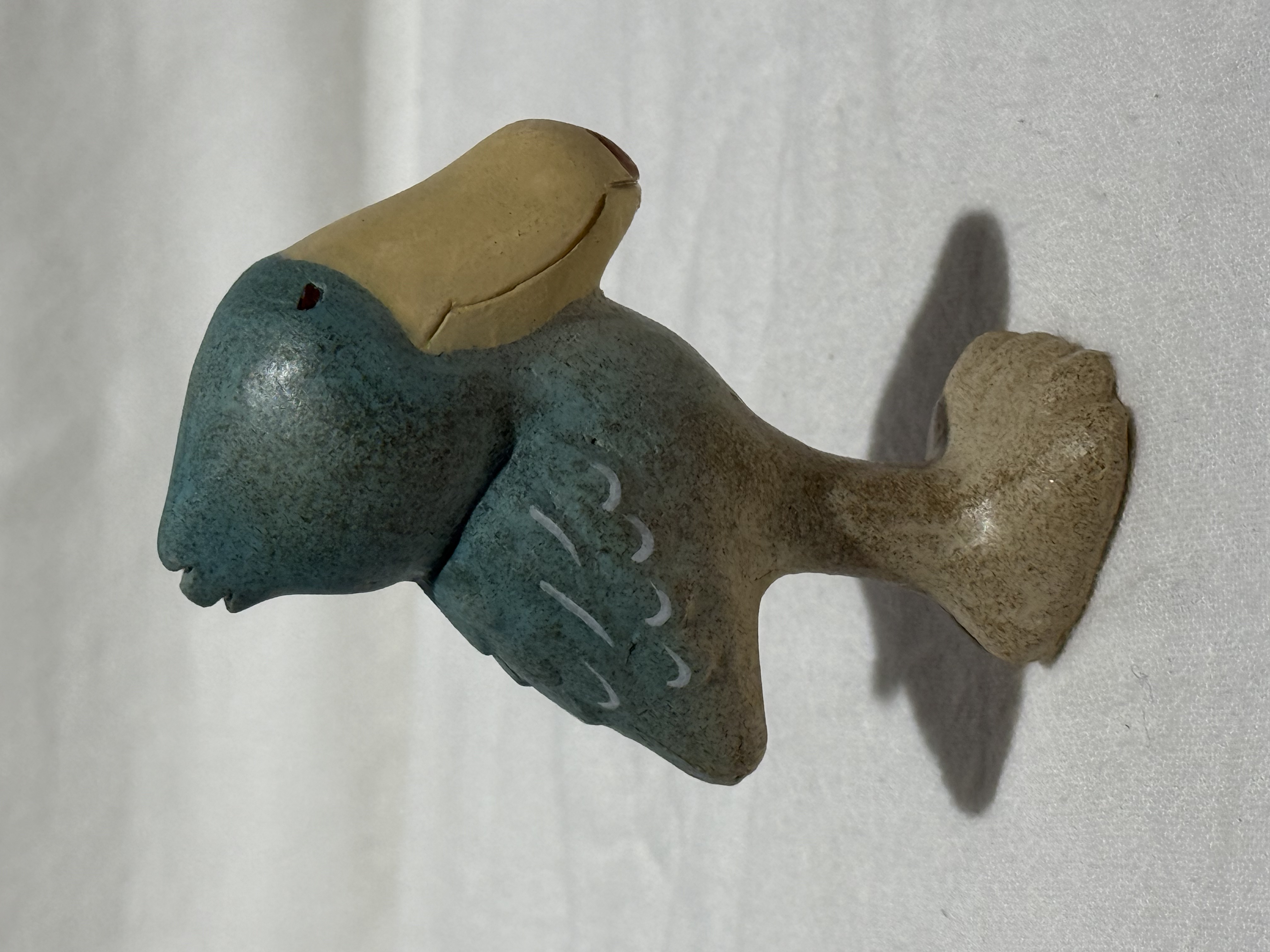 木頭擺件 大嘴鳥 日本作家器 鲸头鹳