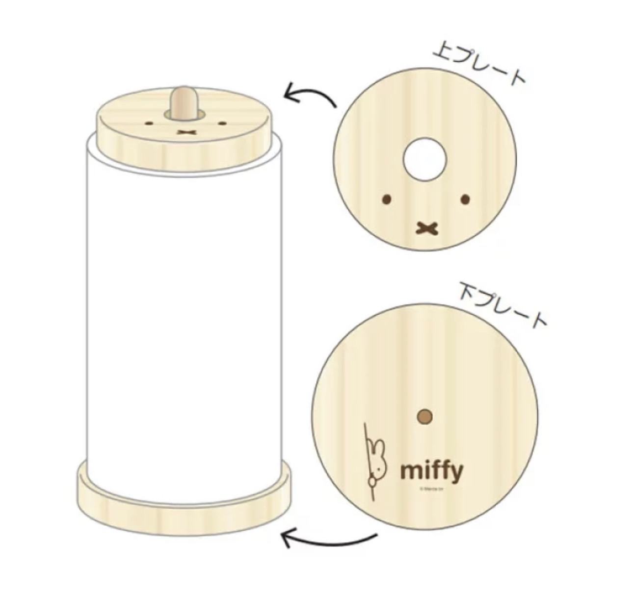 日本進口Miffy廚房抹手紙架