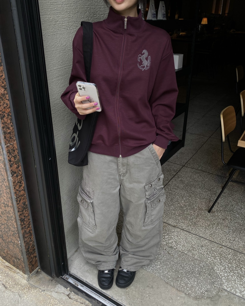 Cotton Wide-Leg Cargo Pants(Unisex)