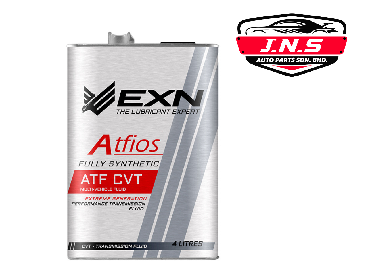 EXN Atfios Fully Synthetic ATF CVT Multi-Vehicle CVT Transmission Fluid 4L