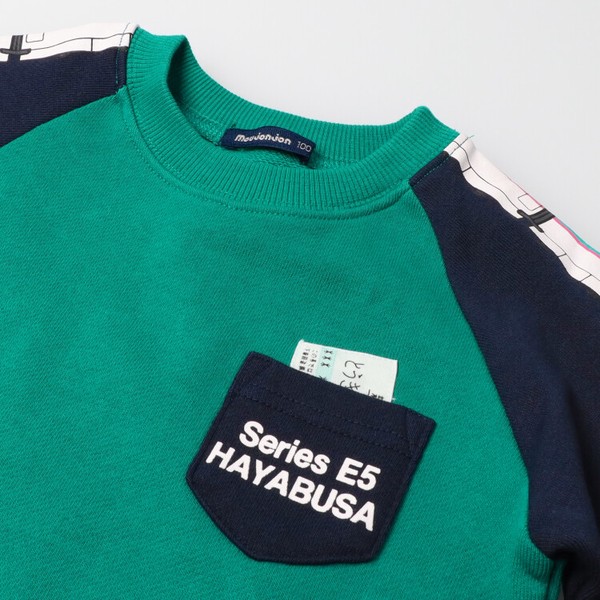 🆕【⭐訂購⭐】日本直送 🇯🇵🌀#新幹線 子彈列車插肩印花袖 刺繡車票 衛衣［2款選］🌀[ELHA-0070][260918]