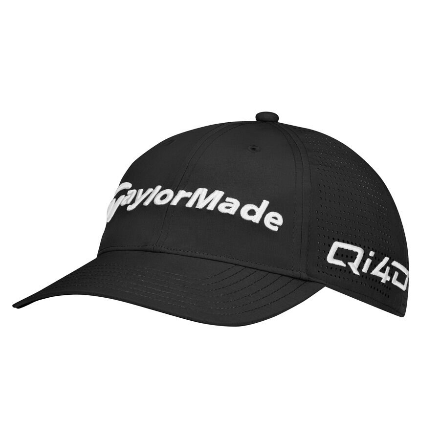 TAYLORMADE Qi4D TOUR LITETECH CAP 男士高爾夫球帽 - 黑色