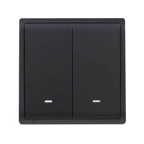 施耐德 Pieno 寫意黑 2位雙控 開關掣