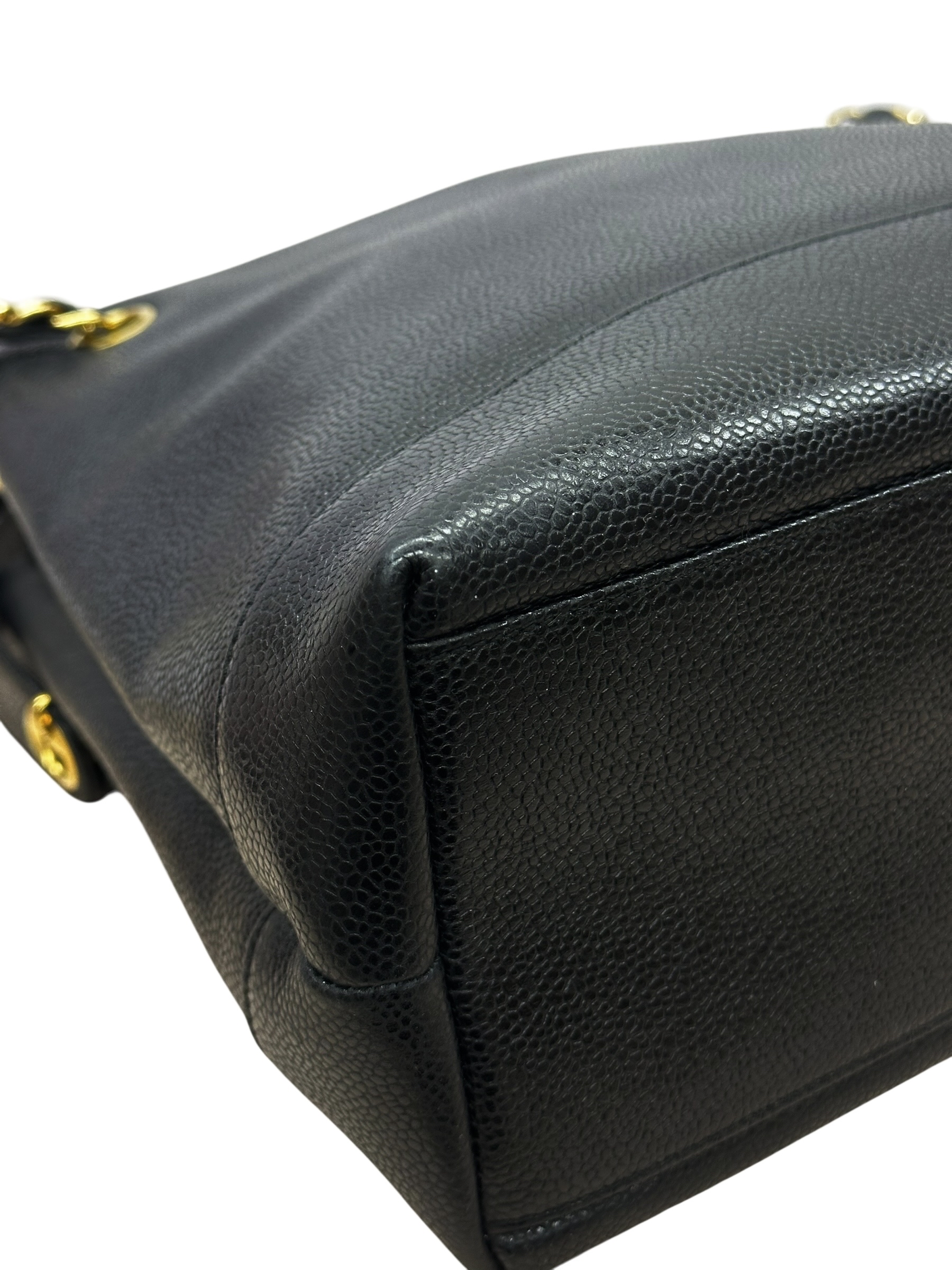 Pre-owned Chanel Black Caviar Leather Vintage Timeless Shoulder Tote / Product Code: 081601