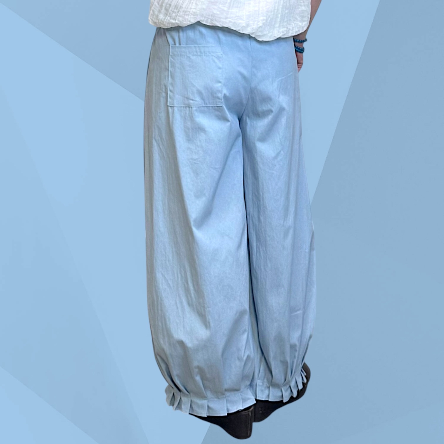 221154 褲腳壓摺長褲