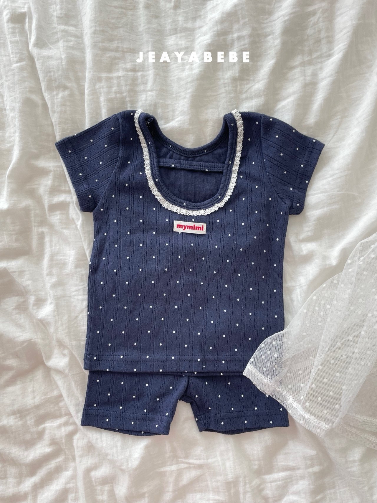 Jeayabebe | Soft cotton set (Navy /Blue XL(100-110)