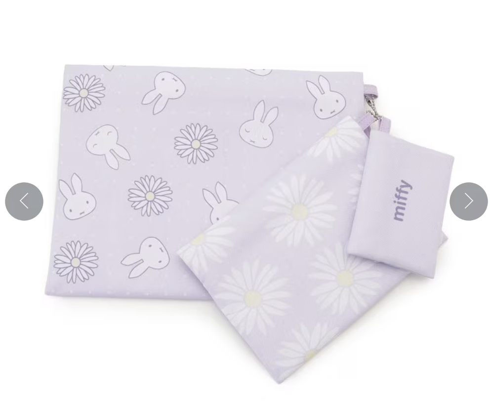 🐰💚 開心果及薰衣草系列 💜 "1 set 3 個不同 size zipper pouch 套裝 "( 📦 大約4月底 ～5月底到貨, 若遇到缺貨或其它因素貨期會延遲 ）