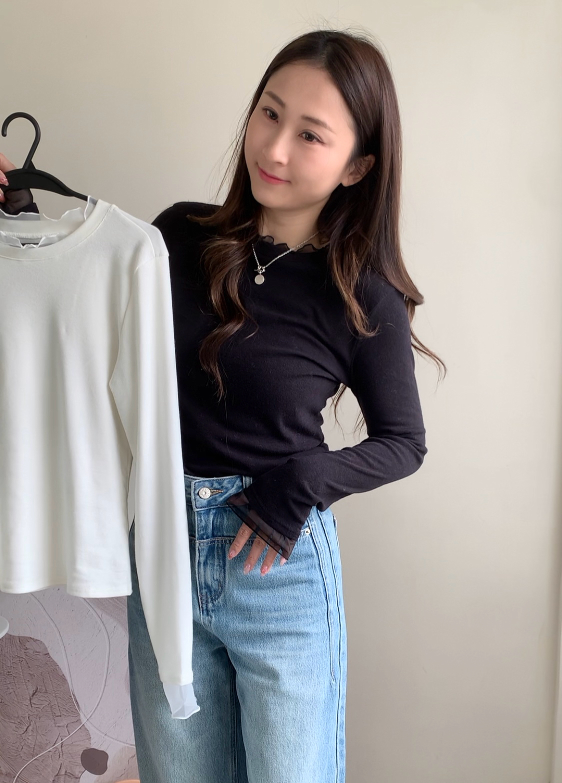 See-though邊打底（2色）