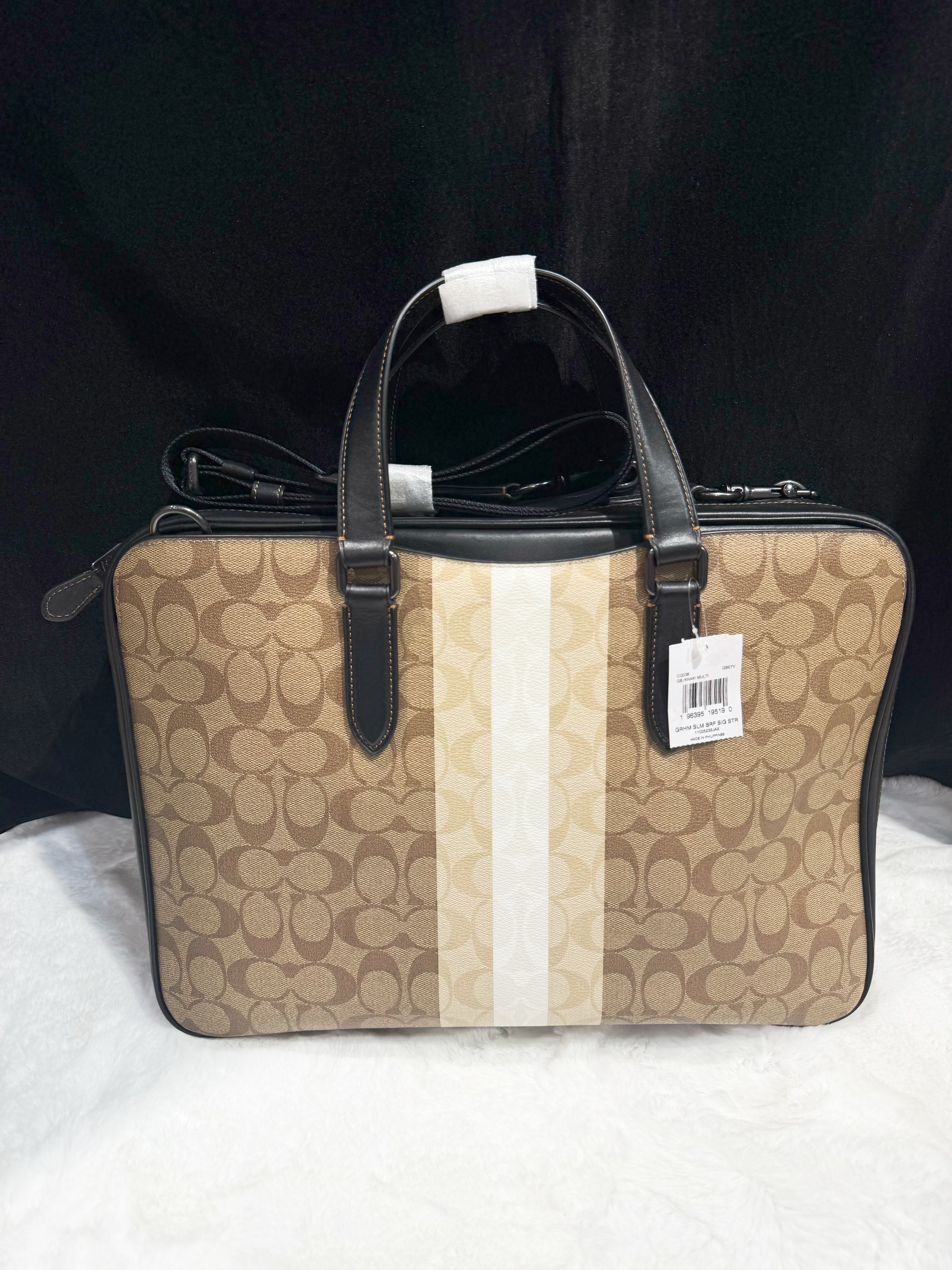 Coach Graham slim brief bag logo/m