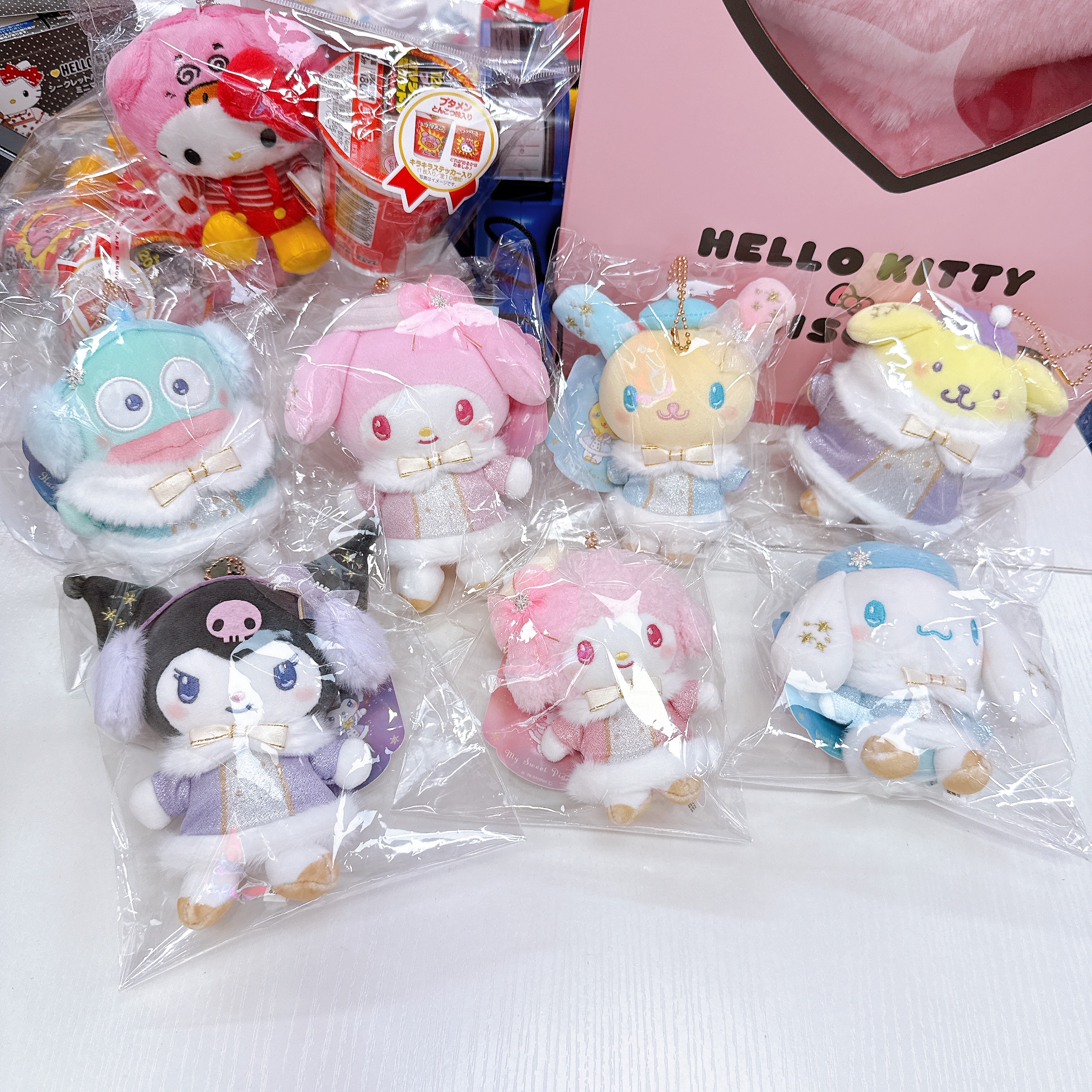 日本直送新到Sanrio限定款雪花系列公仔掛飾