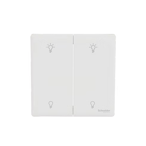 施耐德 Unica X 皎月白 孖位 光暗掣