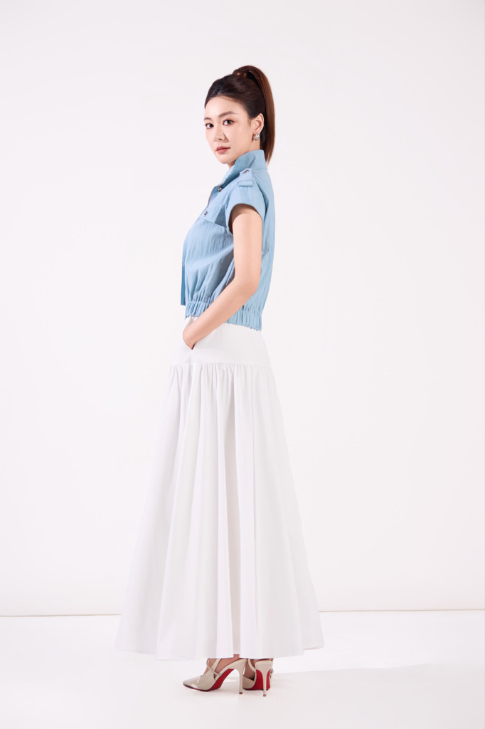 10141154 Utility Zip-Up Cropped Jacket Top