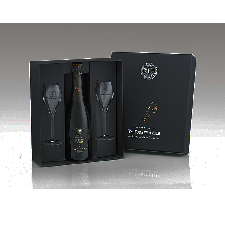 Champagne Veuve Fourny & Fils Luxury Box with Flute Glasses 