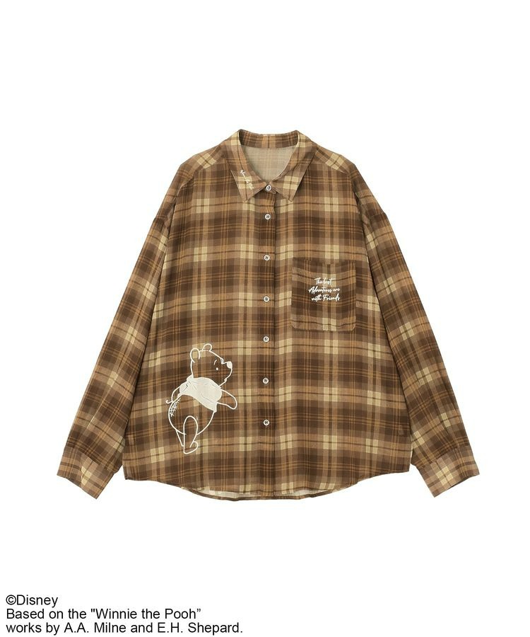 🌸 【預訂】Pooh 長袖Shirt(YL) - Green Parks x Pooh 